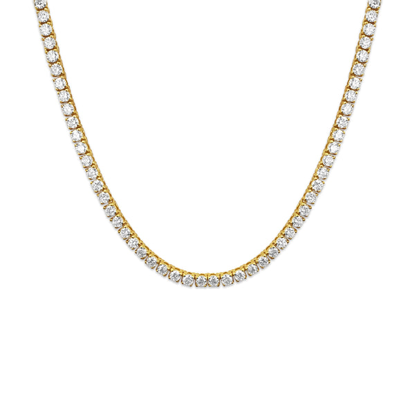 18 Carat VVS Diamond Tennis Necklace 14k Gold - Prince The Jeweler 18-carat-vvs-diamond-tennis-necklace-14k-gold, Necklaces & Pendants