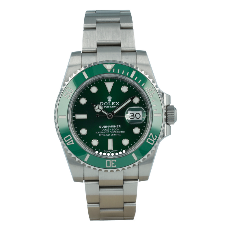 Rolex Submariner Hulk Date Stainless Steel 116610LV Wristwatch